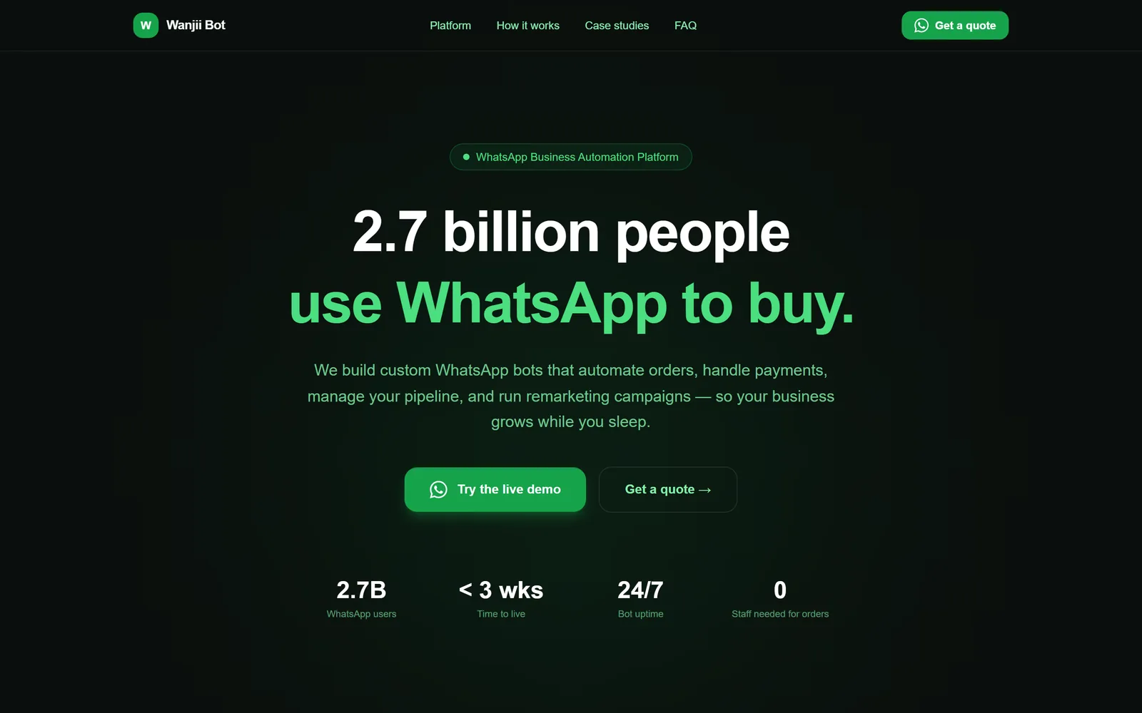Wanjii Bot screenshot